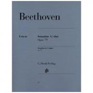 Beethoven, L. v.: Klaviersonate (Sonatine) Nr. 25 G-Dur Op. 79 