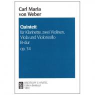 Weber, C. M. v.: Quintett B-Dur Op. 34 