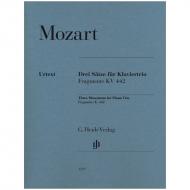 Mozart, W. A.: 3 Sätze für Klaviertrio (Fragmente KV442) 