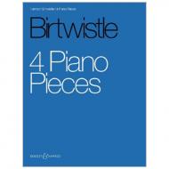 Birtwistle, H.: 4 Piano Pieces 