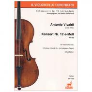 Vivaldi, A.: Konzert Nr. 12 RV 409 e-Moll – Partitur 