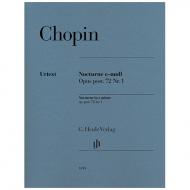Chopin, F.: Nocturne Op. posth. 72/1 e-Moll 