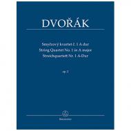 Dvorák, A.: Streichquartett Nr. 1 A-Dur Op. 2 