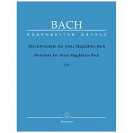 Bach, J. S.: Klavierbüchlein für Anna Magdalena Bach (1725) 