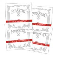FLAT-CHROMESTEEL Basssaiten SATZ von Pirastro 