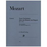 Mozart, W. A.: 9 Variationen über ein Menuett von Duport KV 573 