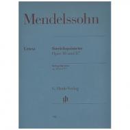Mendelssohn Bartholdy, F.: Streichquintette Nr. 1 Op. 18, Nr. 2 Op. 87 