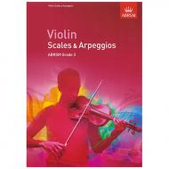 ABRSM: Violin Scales And Arpeggios – Grade 3 (From 2012) 