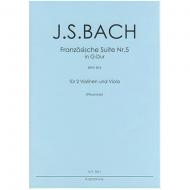 Bach, J. S.: Französische Suite Nr. 5 G-Dur nach BWV 816 