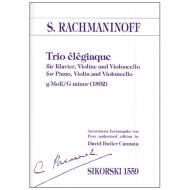 Rachmaninow, S.: Trio élégiaque g-Moll (1892) 