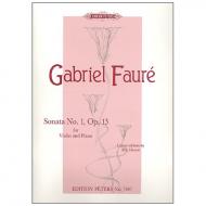 Fauré, G.: Violinsonate Nr. 1 Op. 13 A-Dur 