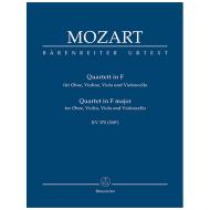 Mozart, W. A.: Oboenquartett F-Dur KV 370 (368b) 