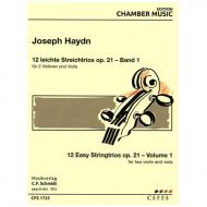 Haydn, J.: 12 leichte Streichtrios Op. 21 – Band 1 