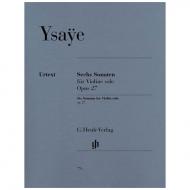 Ysaÿe, E.: 6 Sonaten Op. 27 