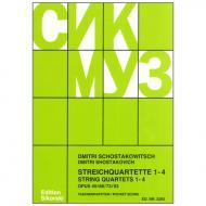 Schostakowitsch, D.: Streichquartette Nr. 1-4 