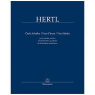 Hertl, F.: Vier Stücke für Kontrabass und Klavier 
