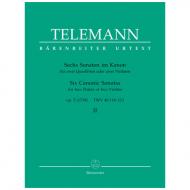 Telemann, G. Ph.: Sechs Sonaten im Kanon – Op. 5 Band 2 TWV 40: 118-120 
