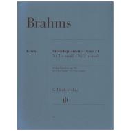 Brahms, J.: Streichquartette Op. 51/1&2 