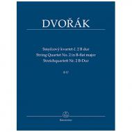 Dvorák, A.: Streichquartett Nr. 2 B-Dur B 17 