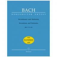 Bach, J. S.: Inventionen und Sinfonien BWV 772-801 