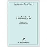 Taban, P.: Solosonate im impressionistischen Stil Nr. 1 Op. 10/5 