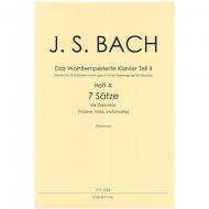 Bach, J. S.: 7 dreistimmige Sätze aus dem Wohltemperierten Klavier Teil II 