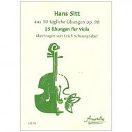 Sitt, H.: 25 Übungen für Viola 
