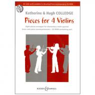 Colledge, K. & H.: Pieces for 4 Violins (+CD) 