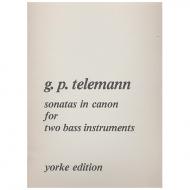 Telemann, G. Ph.: Sonaten in Kanon TWV 40:118-123 