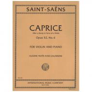 Saint-Saëns, C.: Caprice Op. 52/6 – After a Study in Form of a Waltz 