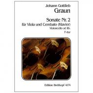 Graun, J. G.: Violasonate Nr. 2 F-Dur 