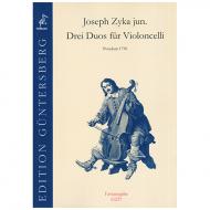 Zyka, J. jun.: 3 Duos für Violoncelli 