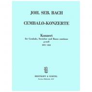Bach, J. S.: Cembalokonzert c-Moll BWV 1060 