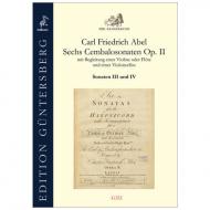 Abel, C. F.: Sechs Cembalosonaten Op. 2 – Sonaten III und IV 