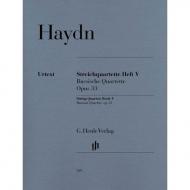 Haydn, J.: Streichquartette Heft 5: Op. 33/1-6 (Russische Quartette) Urtext 