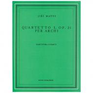 Matys, J.: Streichquartett Nr. 1 Op. 21 