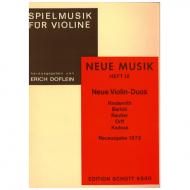 Spielmusik für Violinen Neue Musik: Neue Violin-Duos 