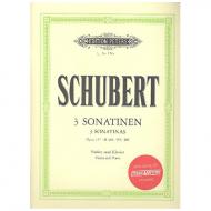 Schubert, F.: 3 Violinsonaten (Sonatinen) Op. posth. 137/1-3 (+CD) 