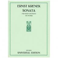 Krenek, E.: Violinsonata Op. 99 