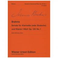 Brahms, J.: Violasonate f-Moll, Op. 120/1 