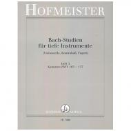 Siebach, K.: Bach Studien für tiefe Instrumente Heft 3: Kantaten BWV 103-137 