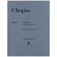 Chopin, F.: Berceuse Des-Dur Op. 57 