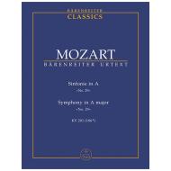 Mozart, W. A.: Sinfonie Nr. 29 A-Dur KV 201 (186a) 