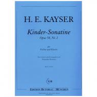 Kayser, H.E.: Kinder-Sonatine Op. 58/2 