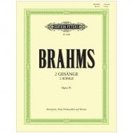 Brahms, J.: 2 Gesänge Op. 91 