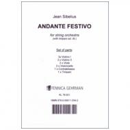 Sibelius, J.: Andante Festivo (1922) – Stimmen 