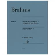 Brahms, J.: Violinsonate G-dur op. 78 