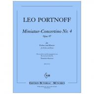 Portnoff, L.: Miniatur-Concertino Nr. 4 G-Dur op. 97 