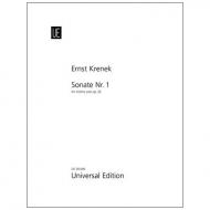 Krenek, E.: Sonata Nr. 1 Op. 33 