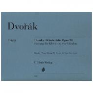 Dvořák, A.: Dumky – Klaviertrio Op. 90 zu 4 Händen 